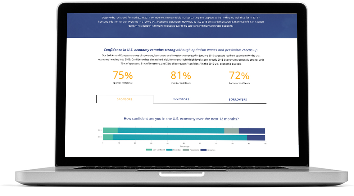 Antares compass report on a laptop screen