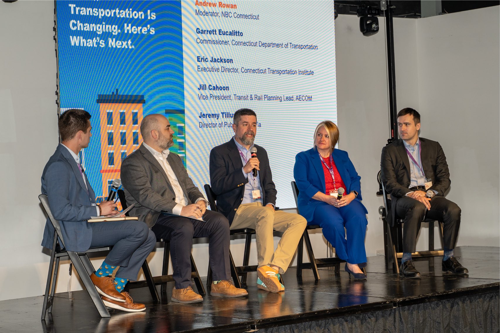 panel discussion at the transportation showcase